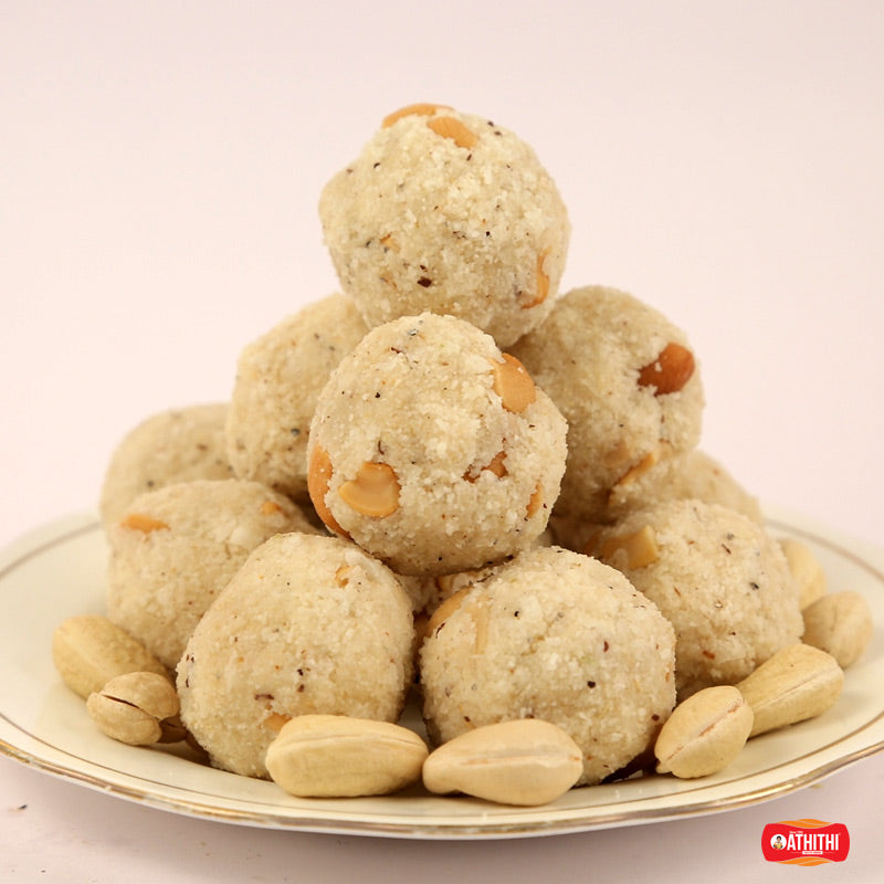 Ravva laddu made with semolina and ghee traditional Indian sweet