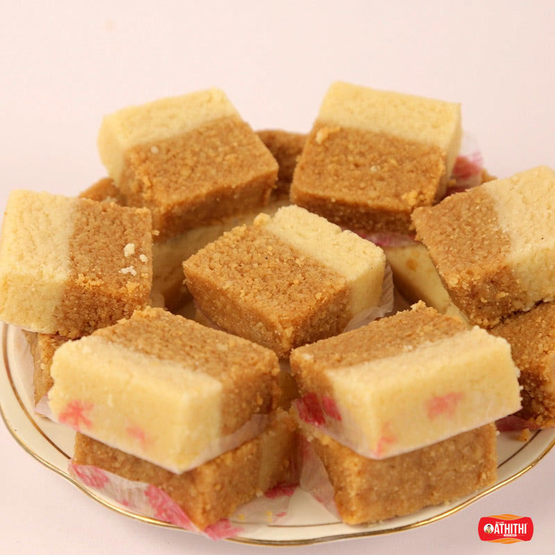 Creamy Horlicks kalakani, a rich Andhra milk sweet with smooth texture and delicious flavor.