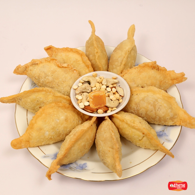 Homemade Jaggery Coconut Kajjikayalu Andhra Festival Sweet