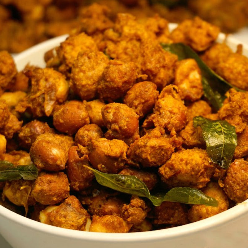 Palli pakoda crispy peanut snack made with gram flour

