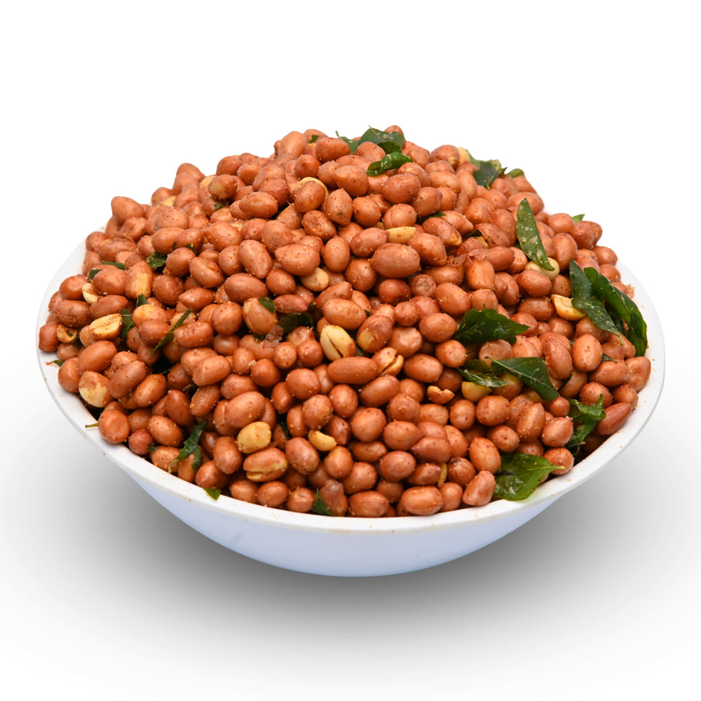 Spicy palli fry roasted peanuts Andhra snack