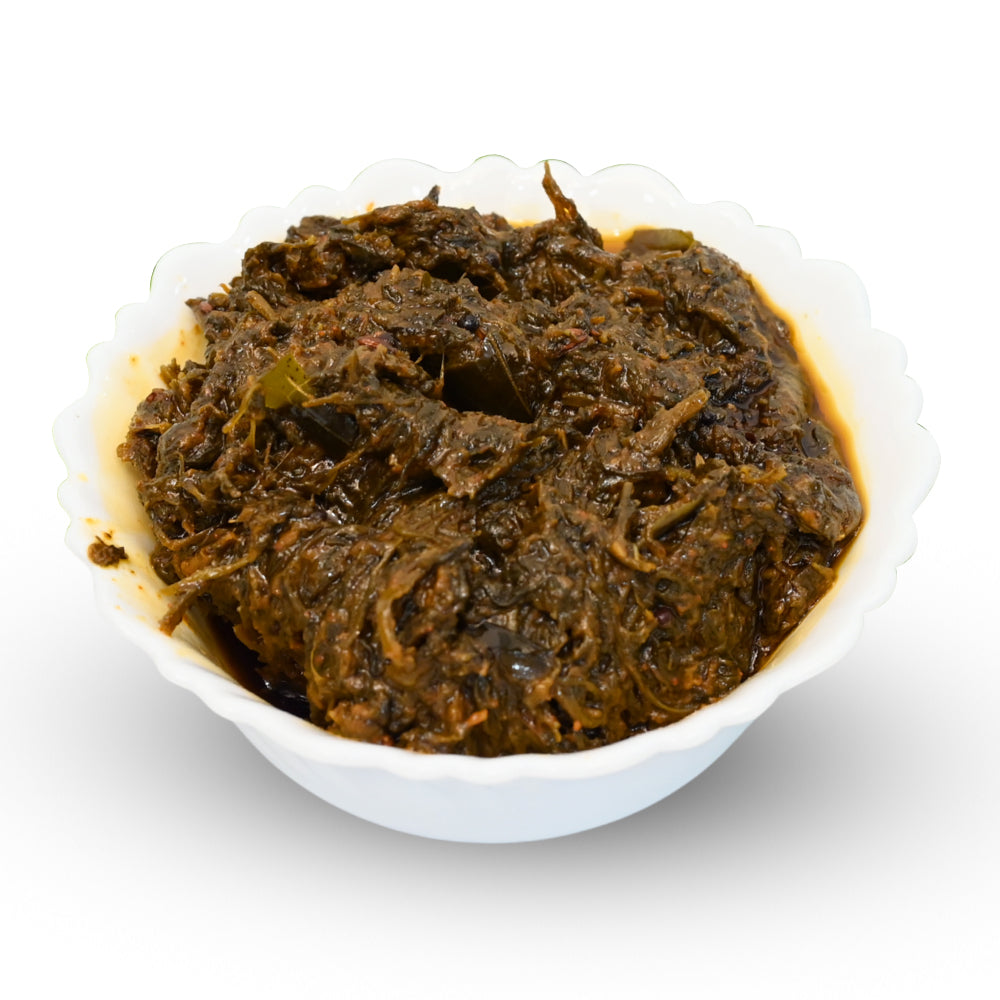 Pulihora gongura pickle made with sorrel leaves Andhra style