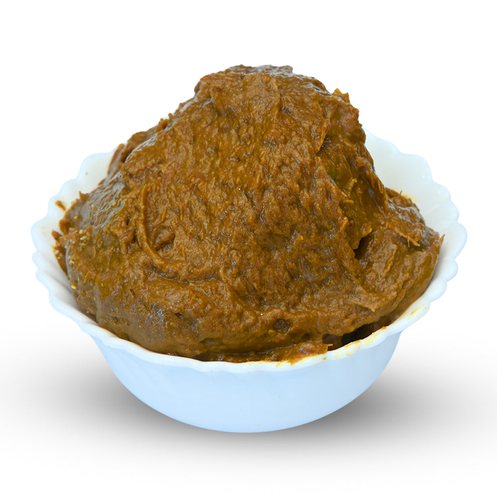 Pulihora paste made with tamarind rice mix Andhra style