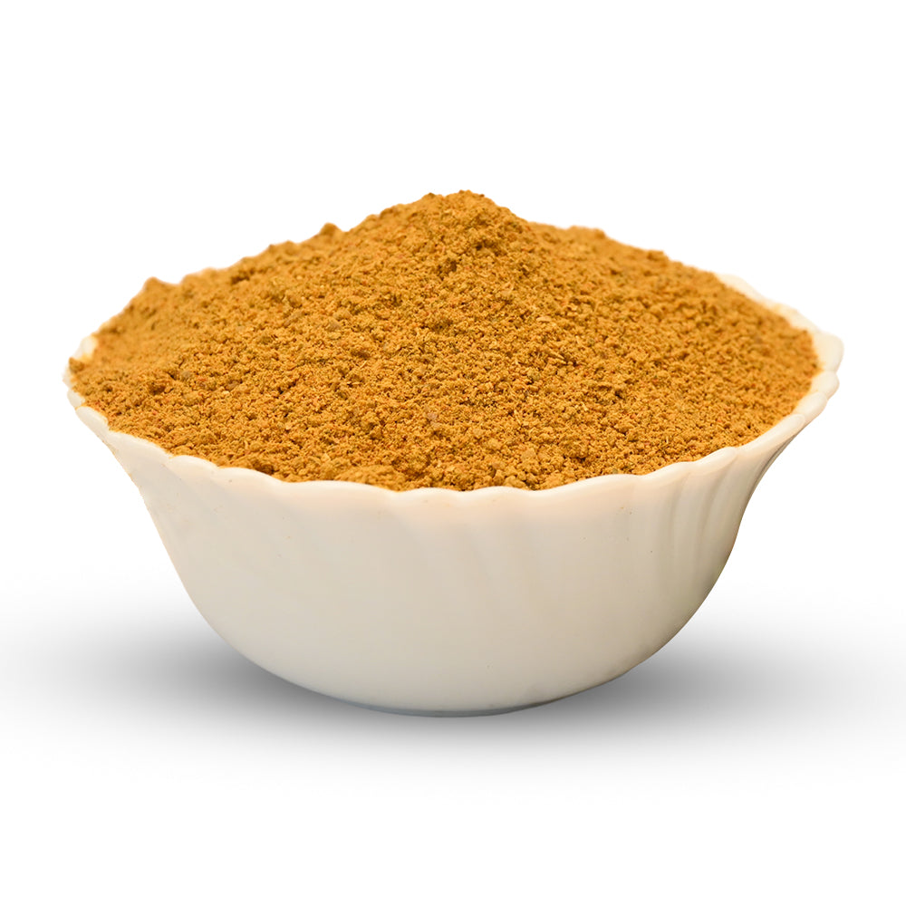 Sambar podi spice mix made with roasted spices Andhra style