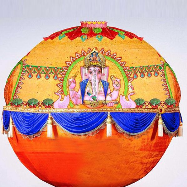 Temple style ganesh laddu sweet prasadam